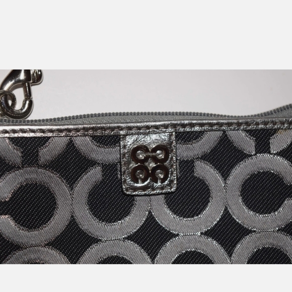 Coach Black and Gray Wristlet Clutch - Picture 3 of 4